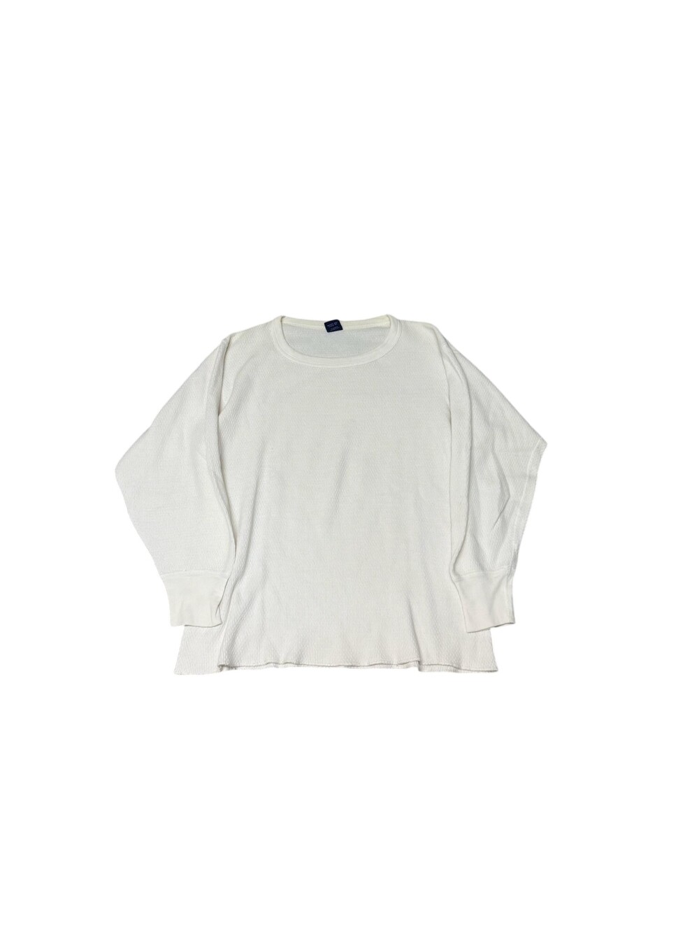Vintage 70s KMart Thermal Shirt Mens Medium White Waffle Knit Undershirt USA
